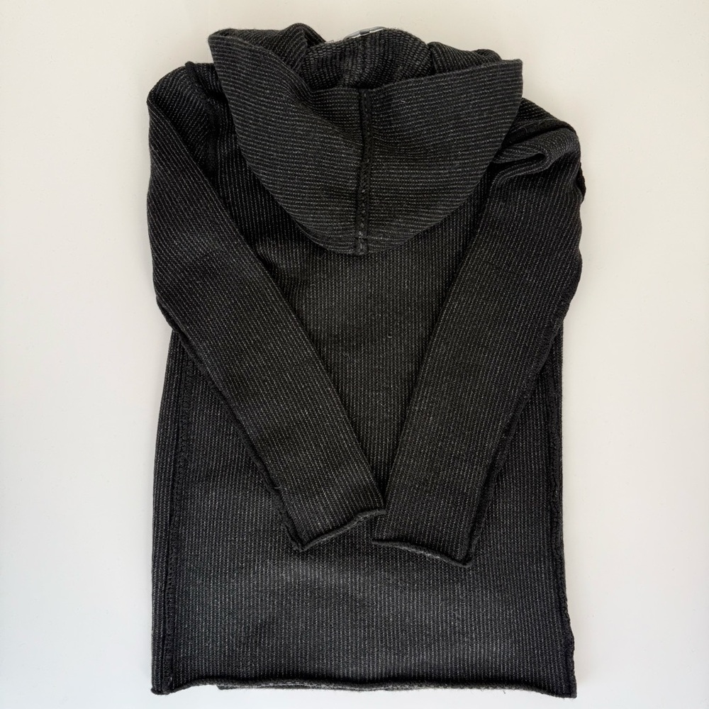 Vince Charcoal Hooded Duster Cardigan XS Cashmere Wool Alpaca Blend - Picture 5 of 5
